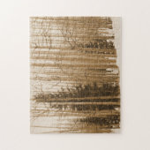 Aspen Tree Forest in de winter puzzel (Verticaal)