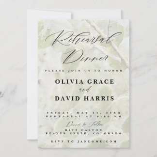 Aspen Tree Rehearsal Dinner Invitation