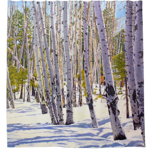 Aspen Trees dans la forêt Douche rideau (Devant)