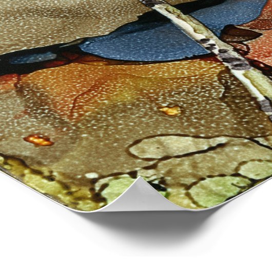 Aspen Trees en een Poster 12X12" (Hoek)