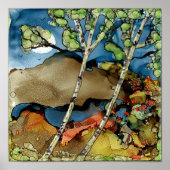 Aspen Trees en een Poster 12X12" (Voorkant)