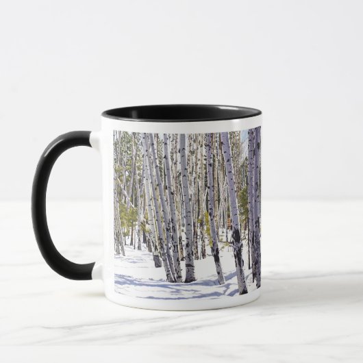 Aspen Trees in het bos Mok (Links)