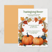 Aspen Trees Thanksgiving Dag Avondeten Kaart (Voorkant / Achterkant)