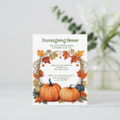 Aspen Trees Thanksgiving Day Dîner Invitation (Debout devant)