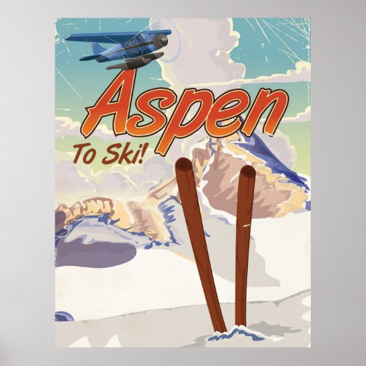 Aspen USA skiposter Poster (Voorkant)