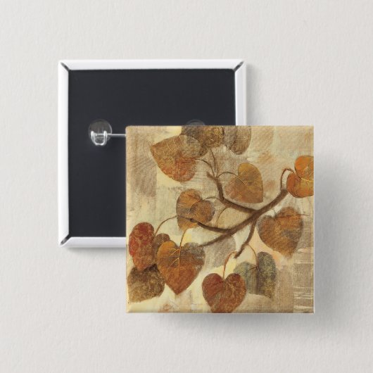 Aspen Vierkante Button 5,1 Cm (Voorkant /achterkant)