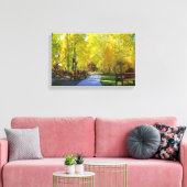 "Aspen Walkway", Automne, Toile Enveloppée (Insitu(Salon))