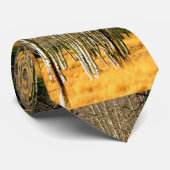 aspenboom bruin stropdas (Opgerold)