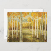 Aspens in het najaar briefkaart (Voorkant / Achterkant)