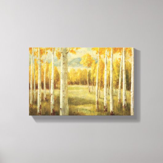 Aspens in het najaar canvas afdruk (Voorkant)