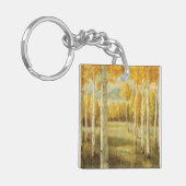 Aspens in het najaar sleutelhanger (Voorkant Links)