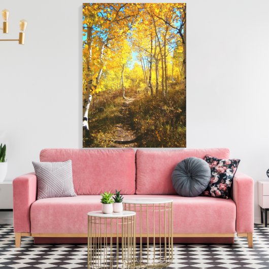 Aspensroute Canvas Afdruk (Insitu (Woonkamer))