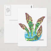 asperge briefkaart (Voorkant / Achterkant)