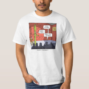 Asperge drôle de T-shirt de bande dessinée
