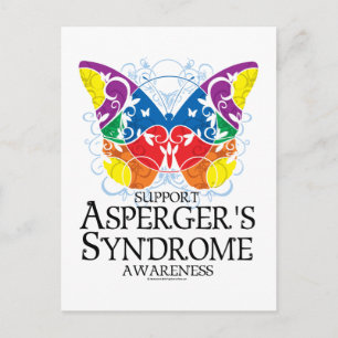 Asperger Syndrome Butterfly Briefkaart