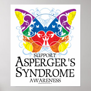 Asperger Syndrome Butterfly Poster
