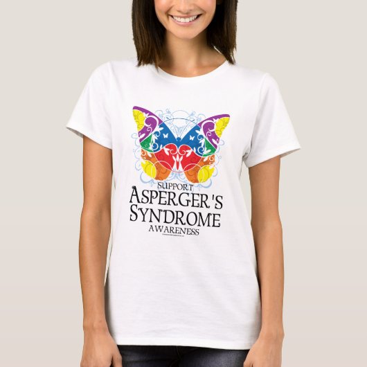Asperger Syndrome Butterfly T-shirt (Voorkant)