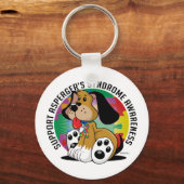 Asperger Syndrome Dog Sleutelhanger (Voorkant)