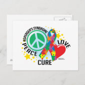 Asperger Syndrome PLC Briefkaart (Voorkant / Achterkant)