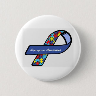 Asperger's Awareness Ribbon Ronde Button 5,7 Cm