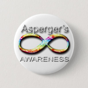Aspergers Ronde Button 5,7 Cm