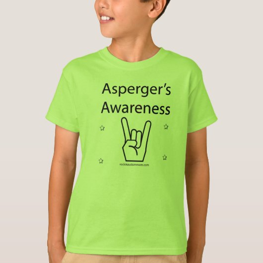 Aspergers T-shirt (Voorkant)