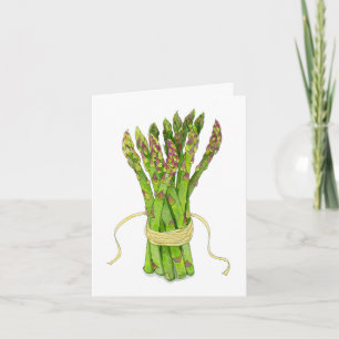 Asperges gevouwen kaart