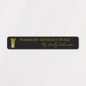 Asperges maison Pickle Étiquette mince (Design 1)