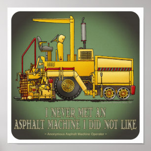Asphalt-betaler Poster offerte