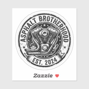 Asphalt Brotherhood Vintage Motorsticker Sticker