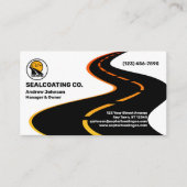 Asphalt Driveway Sealing Company Visitekaartje (Voorkant)