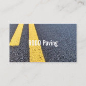 Asphalt, Paving, Construction, Roadwork Business B Visitekaartje (Voorkant)