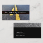 Asphalt, Paving, Construction, Roadwork Business Visitekaartje (Voorkant / Achterkant)