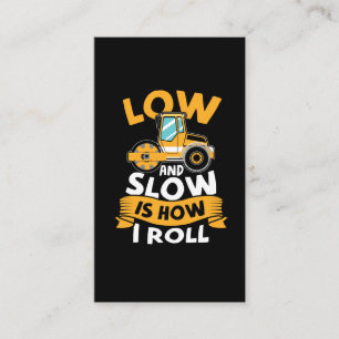 Asphalt Paving Operator Concrete Masonry Worker Visitekaartje