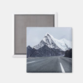 Asphalt Road voor Snow Mountain Magneet (Voorkant / Achterkant)