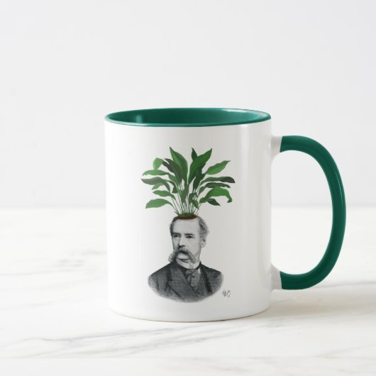 Aspidistra Head Plant Head Mok (Rechts)