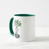 Aspidistra Head Plant Head Mok (Voorkant links)