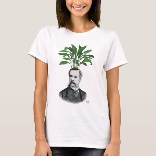 Aspidistra Head Plant Head T-shirt (Voorkant)