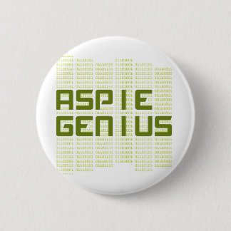 Aspie Genius - Computers Ronde Button 5,7 Cm
