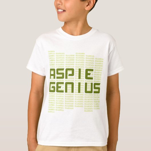 Aspie Genius - Computers T-shirt (Voorkant)