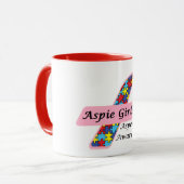 Aspie Girls Mok (Voorkant links)