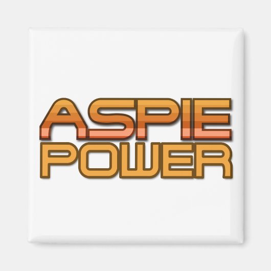 Aspie Power Magnet Magneet (Voorkant)