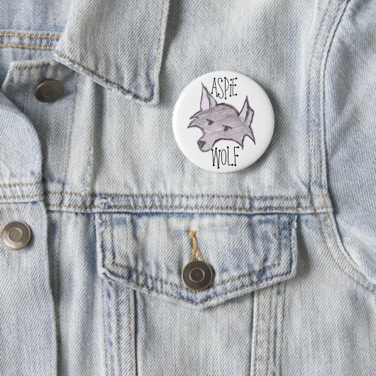 Aspie Wolf Button (In situ)