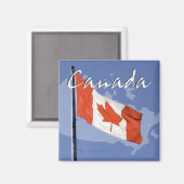 Aspiration Canada Drapeau Voyage Souvenir Magnet f (Recto/Verso)