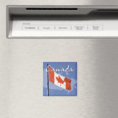 Aspiration Canada Drapeau Voyage Souvenir Magnet f (In Situ (Lave-vaisselle))