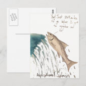 aspirationeel zalm-Briefkaart Briefkaart (Voorkant / Achterkant)