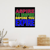 Aspire à Inspirer avant d'Expire Poster (Cuisine)