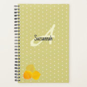 Aspire d'automne Feuilles et Monogramme Polka Moti (Devant)