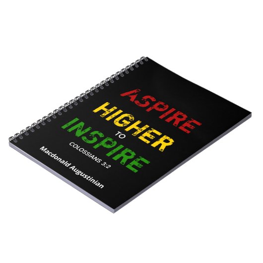 ASPIRE HIGHER TO INSPIRE Notebook Journal Notitieboek (Linkerzijde)