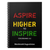 ASPIRE HIGHER TO INSPIRE Notebook Journal Notitieboek (Voorkant)